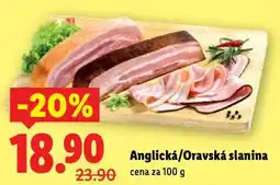 Lidl Anglická slanina nabídka