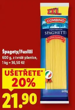 Lidl Špagety nabídka