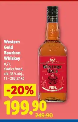 Lidl Western gold bourbon whiskey nabídka