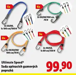 Lidl Sada upínacích gumových popruhů nabídka
