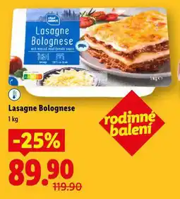 Lidl Lasagne bolognese nabídka