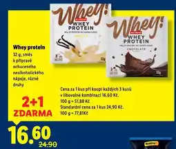 Lidl Whey protein nabídka