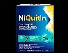 Benu NiQuitin Clear 21 mg/24 h, transdermální náplast 7 ks nabídka