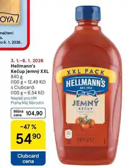 Tesco Hellmann's Kečup jemný XXL, 840 g nabídka
