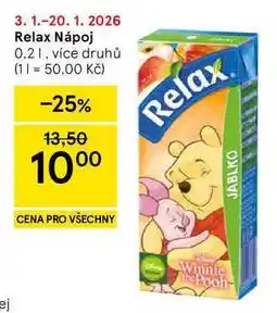 Tesco Relax Nápoj, 0.2 l nabídka