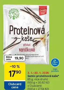 Tesco Semix proteinová kaše, 65 g nabídka