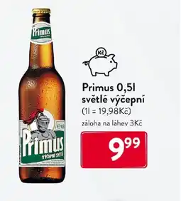 Qanto PRIMUS 0,51 světlé výčepní nabídka