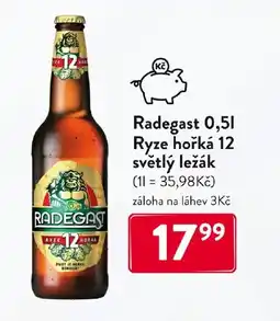 Qanto RADEGAST Ryze hořká 12 světlý ležák nabídka
