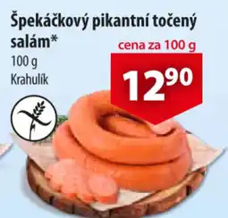CBA Špekáčkový pikantní točený salám nabídka