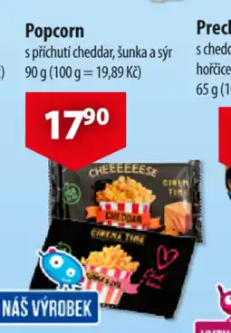 CBA Popcorn nabídka