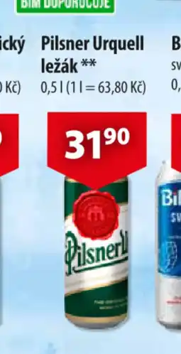 CBA PILSNER Urquell ležák nabídka