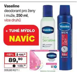 Barvy a laky drogerie Vaseline deodorant pro ženy i muže, 250 ml nabídka