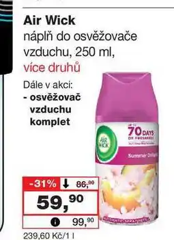 Barvy a laky drogerie Air Wick náplň do osvěžovače vzduchu, 250 ml nabídka
