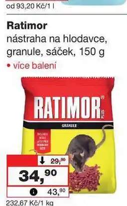 Barvy a laky drogerie Ratimor nástraha na hlodavce, granule, sáček, 150 g nabídka