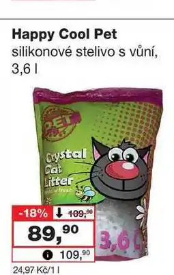 Barvy a laky drogerie Happy Cool Pet silikonové stelivo s vůní, 3,6l nabídka