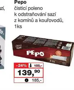 Barvy a laky drogerie Pepo čisticí poleno k odstraňování sazí z komínů a kouřovodů, 1ks nabídka