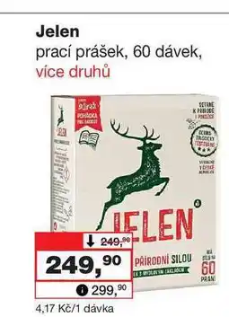 Barvy a laky drogerie Jelen prací prášek, 60 dávek nabídka