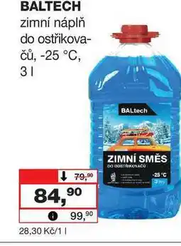 Barvy a laky drogerie BALTECH zimní náplň do ostřikovčů, -25 °C, 3l nabídka