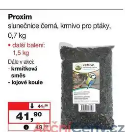 Barvy a laky drogerie Proxim slunečnice černá, krmivo pro ptáky, 0,7 kg nabídka