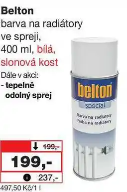 Barvy a laky drogerie Belton barva na radiátory ve spreji, 400 ml nabídka