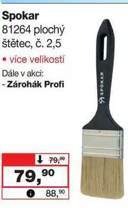 Barvy a laky drogerie Spokar 81264 plochý štětec, č. 2,5 nabídka