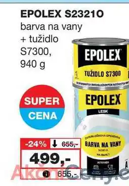 Barvy a laky drogerie EPOLEX S23210 barva na vany + tužidlo S7300, EPOLEX 940 g nabídka