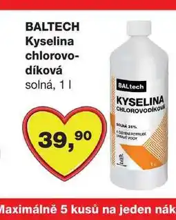 Barvy a laky drogerie BALTECH Kyselina chlorovo- díková solná, 1l nabídka