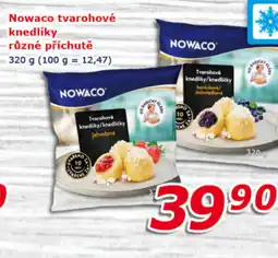 ESO MARKET NOWACO tvarohové knedlíky různé příchutě nabídka