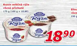 ESO MARKET KUNIN mléčná rýže různé příchutě nabídka