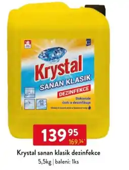 Qanto Krystal sanan klasik dezinfekce nabídka