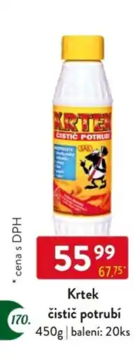 Qanto Krtek čistič potrubí nabídka