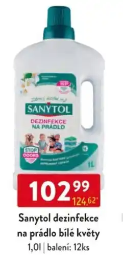 Qanto Sanytol dezinfekce na prádlo bílé květy nabídka