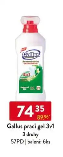 Qanto Gallus prací gel 3v1 nabídka