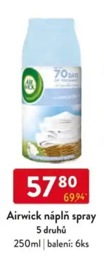 Qanto Airwick náplň spray nabídka