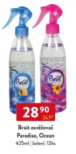 Qanto Brait osvěžovač Paradise, Ocean nabídka