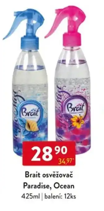 Qanto Brait osvěžovač Paradise, Ocean nabídka
