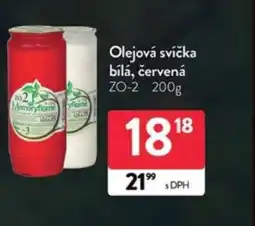 Qanto Olejová svíčka bílá, červená nabídka