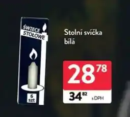 Qanto Stolní svíčka bílá nabídka