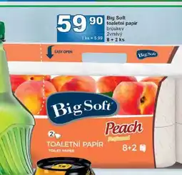 Jip Big Soft toaletní papír broskev 2vrstvý 8ks nabídka