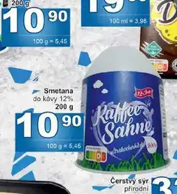Jip Smetana do kávy 12% 200g nabídka
