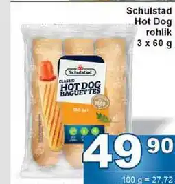Jip Schulstad Hot Dog rohlik 3 x 60 g nabídka