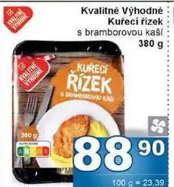 Jip Kvalitně Výhodné Kuřecí řízek s bramborovou kaší 380g nabídka