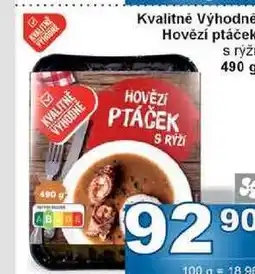 Jip Kvalitně Výhodně Hovězí ptáček s rýží 490 g nabídka