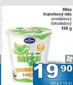 Jip Míša tvarohový mls smetanový čokoládový 130 g nabídka
