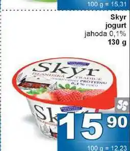 Jip Skyr jogurt jahoda 0,1% 130 g nabídka