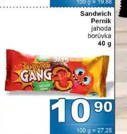 Jip Sandwich Perník jahoda borůvka 40 g nabídka