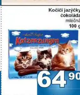 Jip Kočiči jazýčky čokoláda mléčná 100 g nabídka