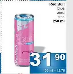 Jip Red Bull blue zero pink 250 ml nabídka