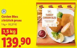 Lidl Cordon Bleu z krůtích prsou, 1,5 kg nabídka