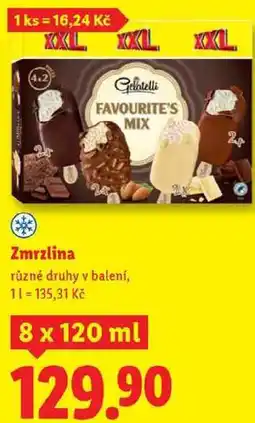 Lidl Zmrzlina, 8x 120 ml nabídka